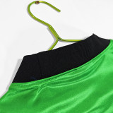 1998 Japan GoalKeeper Green Long Sleeve Retro Soccer Jersey(长袖)