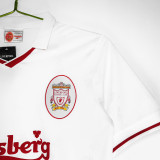 1996/1997 LIV White Retro  Soccer Jersey