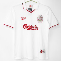 1996/1997 LIV White Retro  Soccer Jersey