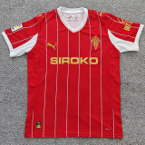 25/26 Sporting de Gijón Red Retro Soccer Jersey(带复古章）