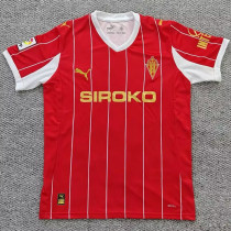 25/26 Sporting de Gijón Red Retro Soccer Jersey(带复古章）