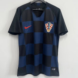 2018 Croatia Away Blue Retro Soccer Jersey
