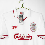 1996/1997 LIV White Retro  Soccer Jersey