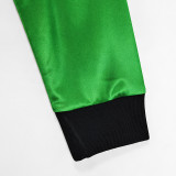 1998 Japan GoalKeeper Green Long Sleeve Retro Soccer Jersey(长袖)