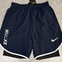 2026 NK Dark Blue Double Layered Sports Shorts#N1004宝蓝