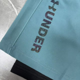 2026 UA Apple Green Double Layered Sports Shorts#U3002果绿
