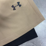 2026 UA Khaki Double Layered Sports Shorts#U3002卡其色