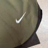 2026 NK Ｍilitary Green Double Layered Sports Shorts#N1004军绿