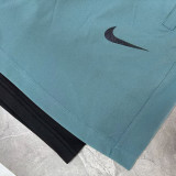 2026 NK Apple Green Double Layered Sports Shorts#N1002黑标果绿
