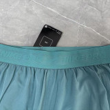 2026 NK Apple Green Double Layered Sports Shorts#N1002黑标果绿