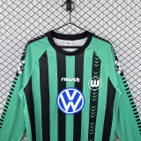 1994/1995 Wolfsburg Away Long Sleeve Retro Soccer Jersey