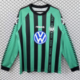 1994/1995 Wolfsburg Away Long Sleeve Retro Soccer Jersey