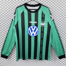 1994/1995 Wolfsburg Away Long Sleeve Retro Soccer Jersey