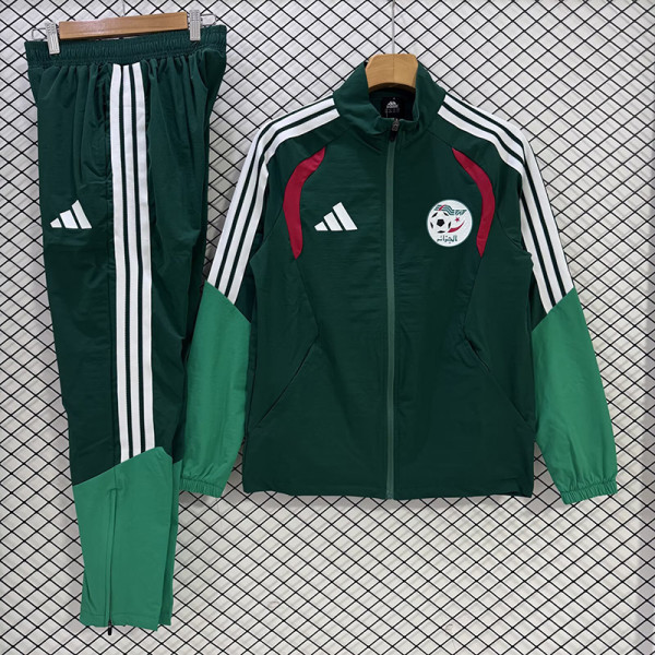26/27 Algeria Green Windbreaker Tracksuit