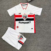 26/27 Sao Paulo Home Kids Soccer Jersey