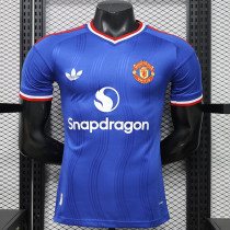 26/27 Man Utd Special Edition Blue Player Version Retro Soccer Jersey