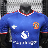 26/27 Man Utd Special Edition Blue Player Version Retro Soccer Jersey