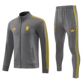 26/27 Man Utd Grey Jacket Tracksuit