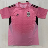 26/27 Spain Goalkeeper Pink Fans Soccer Jersey