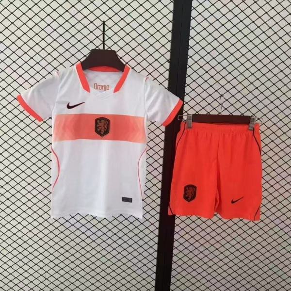 26/27 Netherlands Away Kids' Football Jersey