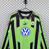 1999/2000 Wolfsburg Away Long Sleeve Retro Soccer Jersey