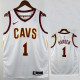Cavaliers HARDEN #1White Top Quality Hot Pressing Retro NBA Jersey(黄边字体）