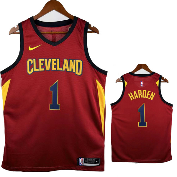 16/17 Cavaliers HARDEN #1 Wine Red Top Quality Hot Pressing Retro NBA Jersey