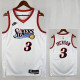 25/26 76ERS IVE RSON #3 White Retro Top Quality Hot Pressing Retro NBA Jersey