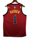 16/17 Cavaliers HARDEN #1 Wine Red Top Quality Hot Pressing Retro NBA Jersey