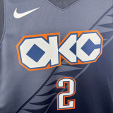 25/26 Thunder GIL GEOUS-ALEXANDE R # 2 Royal Blue City Edition Top Quality Hot Pressing NBA Jersey