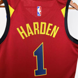16/17 Cavaliers HARDEN #1 Wine Red Top Quality Hot Pressing Retro NBA Jersey