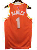 25/26 Cavaliers HARDEN #1 Orange City Edition Top Quality Hot Pressing Retro NBA Jersey