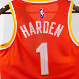 25/26 Cavaliers HARDEN #1 Orange City Edition Top Quality Hot Pressing Retro NBA Jersey