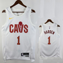 22/23 Cavaliers HARDEN #1White Top Quality Hot Pressing Retro NBA Jersey