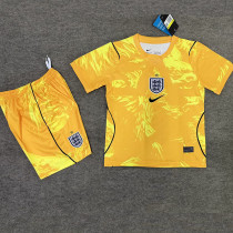 26/27 England Goalkeeper Yellow Kids Soccer Jersey