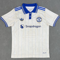 26/27 Man Utd Beige White Polo Shirts