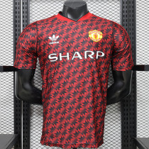 26/27 Man Utd Leisure Retro Edition Red Player Version Soccer Jersey