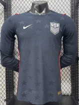 26/27 USA Away Player Version Long Sleeve Soccer Jersey