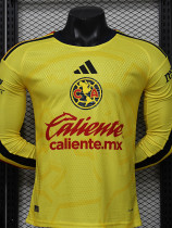 26/27 Club America Home Player Version Long Sleeve Soccer Jersey