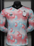26/27 Belgium Away Player Version Long Sleeve Soccer Jersey
