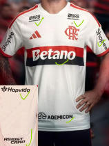 26/27 Flamengo Away Player Version Soccer Jersey(Print all sponsors)球员全广告