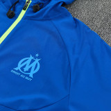26/27 Marseille Blue Hooded Windbreaker Tracksuit