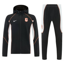 26/27 CHE Black Hooded Windbreaker Tracksuit