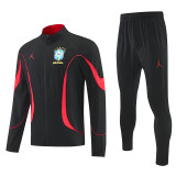 26/27 Brazil Black Windbreaker Tracksuit