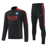 26/27 PSG Black Half Pull Tracksuit# (半拉链)