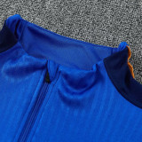 26/27 France Blue Half Pull Tracksuit#  (半拉链)