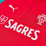 26/27 Portugal  Red Half Pull Tracksuit#  (半拉链)
