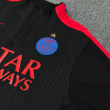 26/27 PSG Black Half Pull Tracksuit# (半拉链)