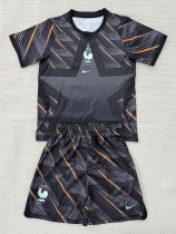 26/27 France Goalkeeper Black Kids Soccer Jersey