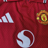 26/27 Man Utd Home Kids Soccer Jersey童装球员
